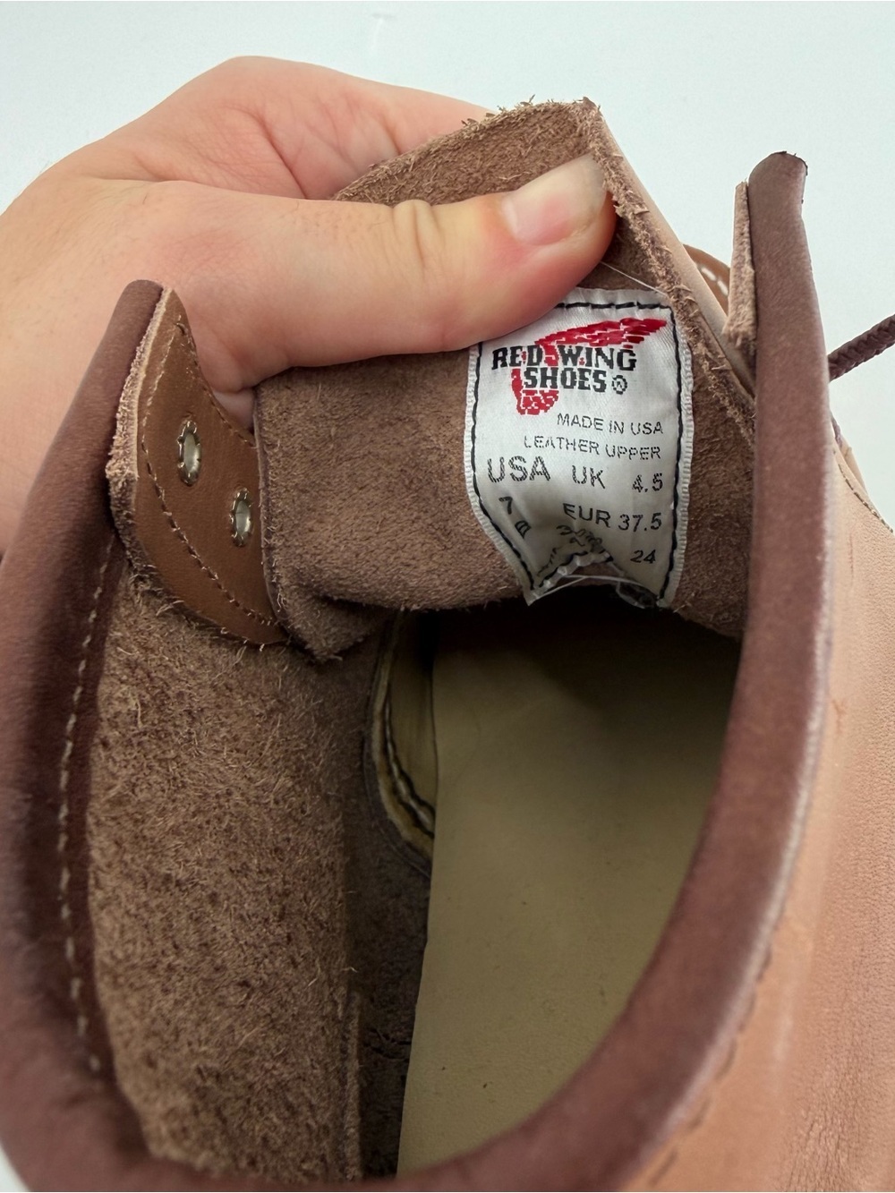 NEW Redwing 3426 MOC TOE MOCHA ORO-IGINAL Moc Boots Brown Womens Size 7B $349 - Picture 4 of 8